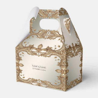 Gouden gunstbox bedankdoosjes