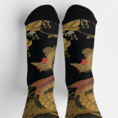 Gouden Haan Vogel Japans Klassiek Antiek Sokken (Top)