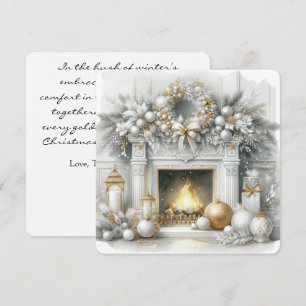 Gouden Haard & Kerstgratie Feestdagenkaart