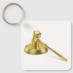 Gouden hamer sleutelhanger