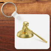 Gouden hamer sleutelhanger (Voorkant)