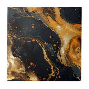 Gouden Hars Kunst Keramische Tegel Tegeltje