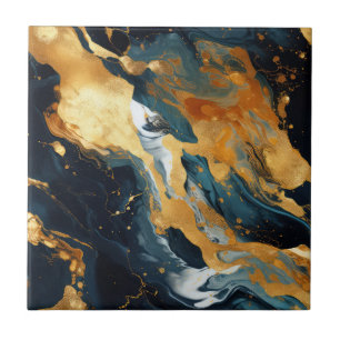 Gouden Hars Kunst Keramische Tegel Tegeltje