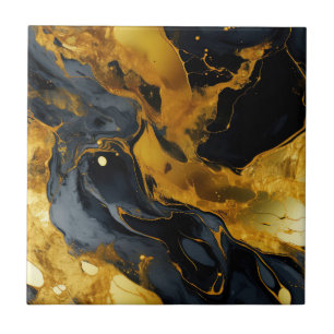 Gouden Hars Kunst Keramische Tegel Tegeltje