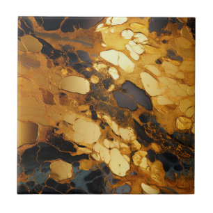 Gouden Hars Kunst Keramische Tegel Tegeltje