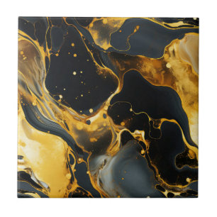 Gouden Hars Kunst Keramische Tegel Tegeltje