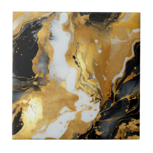 Gouden Hars Kunst Keramische Tegel Tegeltje
