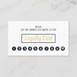 Gouden Hart 10e Afspraak Gepersonaliseerd Klantenkaartje