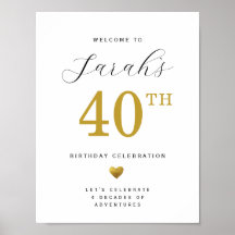 Gouden Hart 40e Verjaardag Welkom