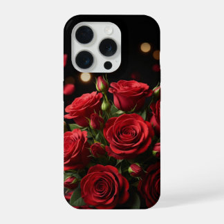 Gouden Hart Elegante Hoes – iPhone 15 Pro Valentin Hoesje
