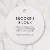 Gouden Hart Gemaakt met Liefde Bedankjes Labels (Achterkant)