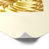 Gouden Hart (Gouden Vorm van Liefde) Poster (Hoek)