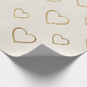 Gouden hart inpakpapier (Hoek)