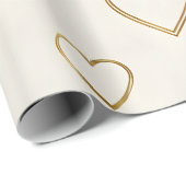 Gouden hart inpakpapier (Rol Hoek)
