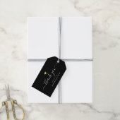 Gouden Hart Moderne Kalligrafie Script Business Cadeaulabel (Met Touw)