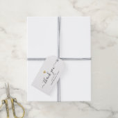 Gouden Hart Moderne Kalligrafie Script Zakelijk Ca Cadeaulabel (Met Touw)
