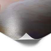 Gouden harten Confetti bruiloft foto aandenken Foto Afdruk (Hoek)