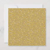 Gouden Harten Confetti Script Trouwvierkant Kaart (Achterkant)