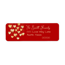 Gouden harten op een string