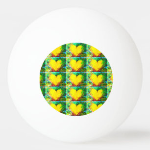 gouden harten pongbal pingpongballen
