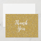 Gouden Harten Script Bedankt (Voorkant / Achterkant)