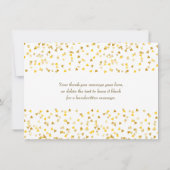 Gouden Hartjes Bedankt (Achterkant)