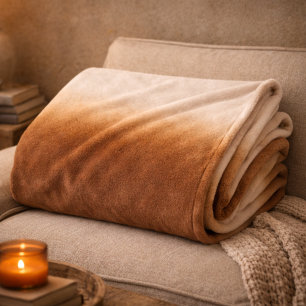 Gouden Hearth Fade Fleece Deken