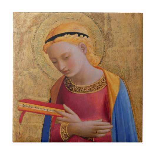  Gouden Heilige Figuur Tegeltje (Voorkant)