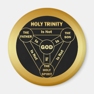 GOUDEN HEILIGE TRINITY SCHILD MAGNEET