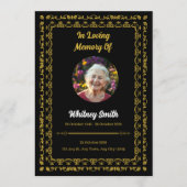 Gouden Herdenkings Uitvaartprogramma Programma (Voorkant)