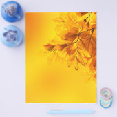 Gouden Herfstbladeren Achtergrond Flyer (Enkel)