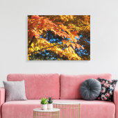 Gouden Herfstbladeren Canvasprint Canvas Afdruk (Insitu (Woonkamer))