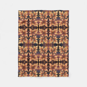 Gouden Herfstbladeren Dekbed Fleece Deken