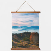 Gouden herfstdag boven de wolken hangend wandkleed (Voorkant)