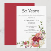 Gouden herinneringen: 50 jaar liefde vieren kaart (Voorkant / Achterkant)