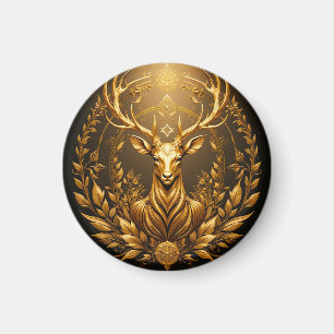 Gouden Hertenembleem Magneet