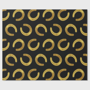 Gouden hoefijzer cadeaupapier