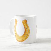Gouden Hoefijzer Geluks Mok (Voorkant links)