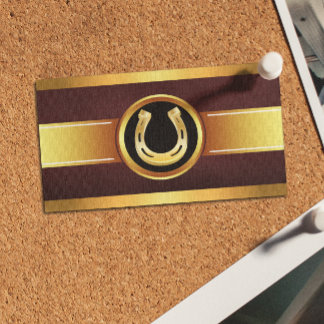 Gouden Hoefijzer Paardenverzorging Visitekaartje