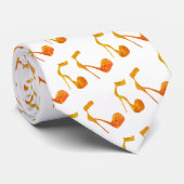 Gouden hoge hak schoenen stropdas (Opgerold)