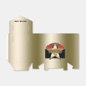 Gouden Hollywood Retro Star Party Bow Favor Box Bedankdoosjes (Uitgevouwen)