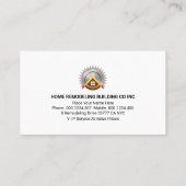Gouden Home Building Kraan Visitekaartje (Achterkant)