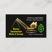 Gouden Home Building Kraan Visitekaartje (Voorkant)