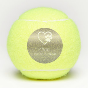 Gouden Hond Naam Tennisbal 'gooien, apporteren, he Tennisballen