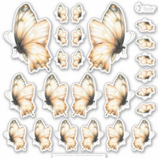 Gouden Honing Feeënwereld – 04 - 24 Vlinder Schape Sticker