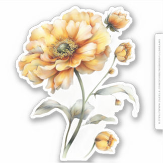 Gouden Honing Feeënwereld – 04 Bloemen dragen Sti Sticker