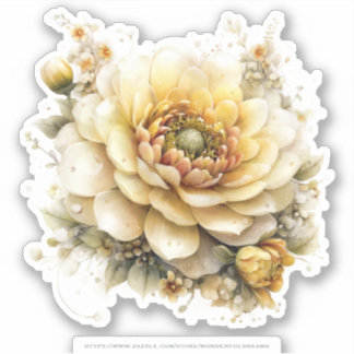 Gouden Honing Feeënwereld – 04 Bloemen dragen Sti Sticker