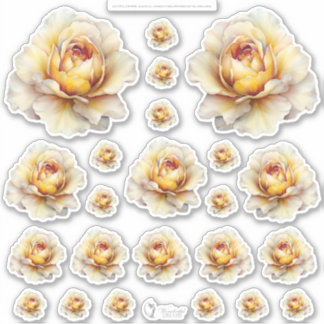 Gouden Honing Feeënwereld – 4a -  Bloemenvel Sticker