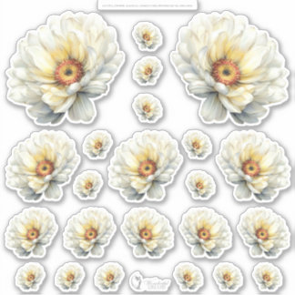 Gouden Honingfeeënwereld – 4a - Bloemenvel  Sticker