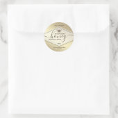 Gouden Honingkam Honingpotje Label (Tas)